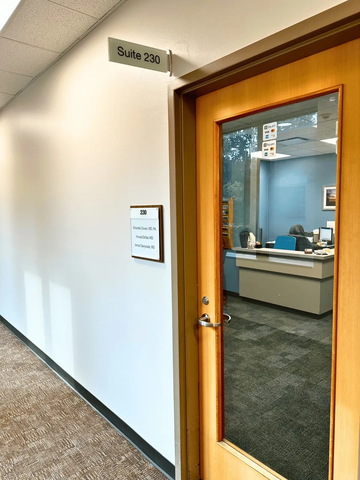 Northwest Cardiovascular Clinic office entrance